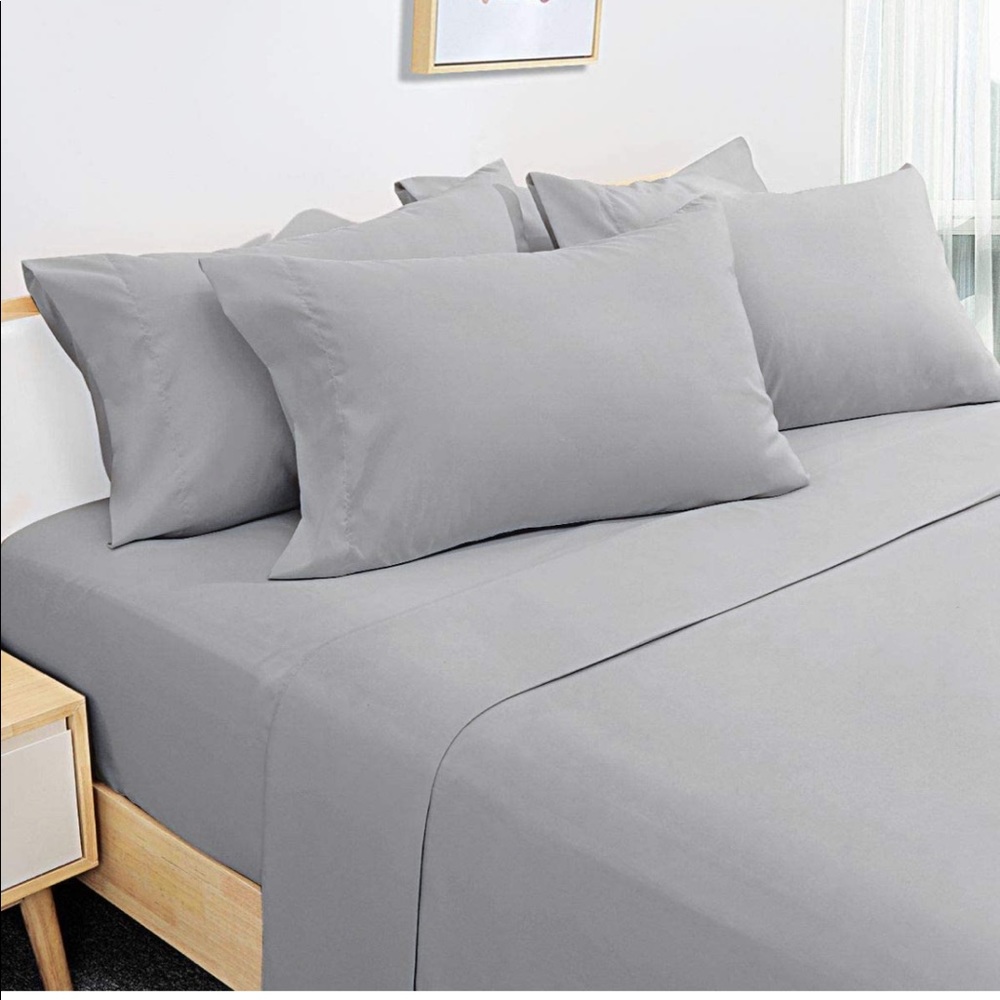 Homeideas Extra Soft Brushed Microfiber 1800 Sheets Sheet Set -Deep Pocket, Full